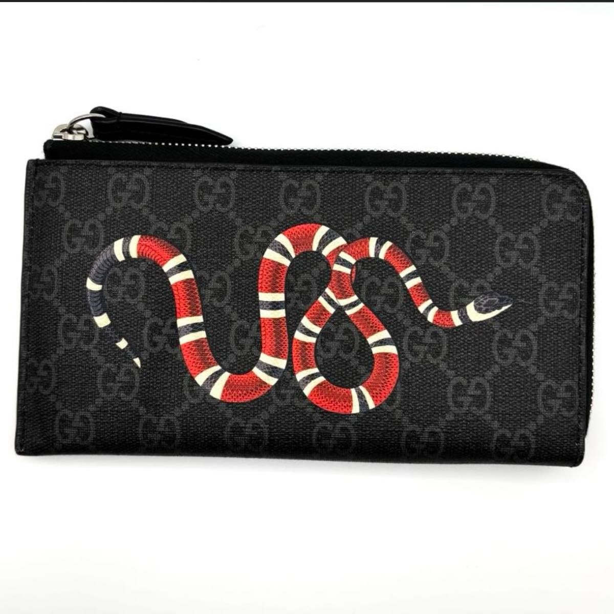 極美品 GUCCI グッチ 長財布 ラウンドファスナー GGスプリーム 極美品 GUCCI グッチ 長財布 ラウンドファスナー GGスプリーム