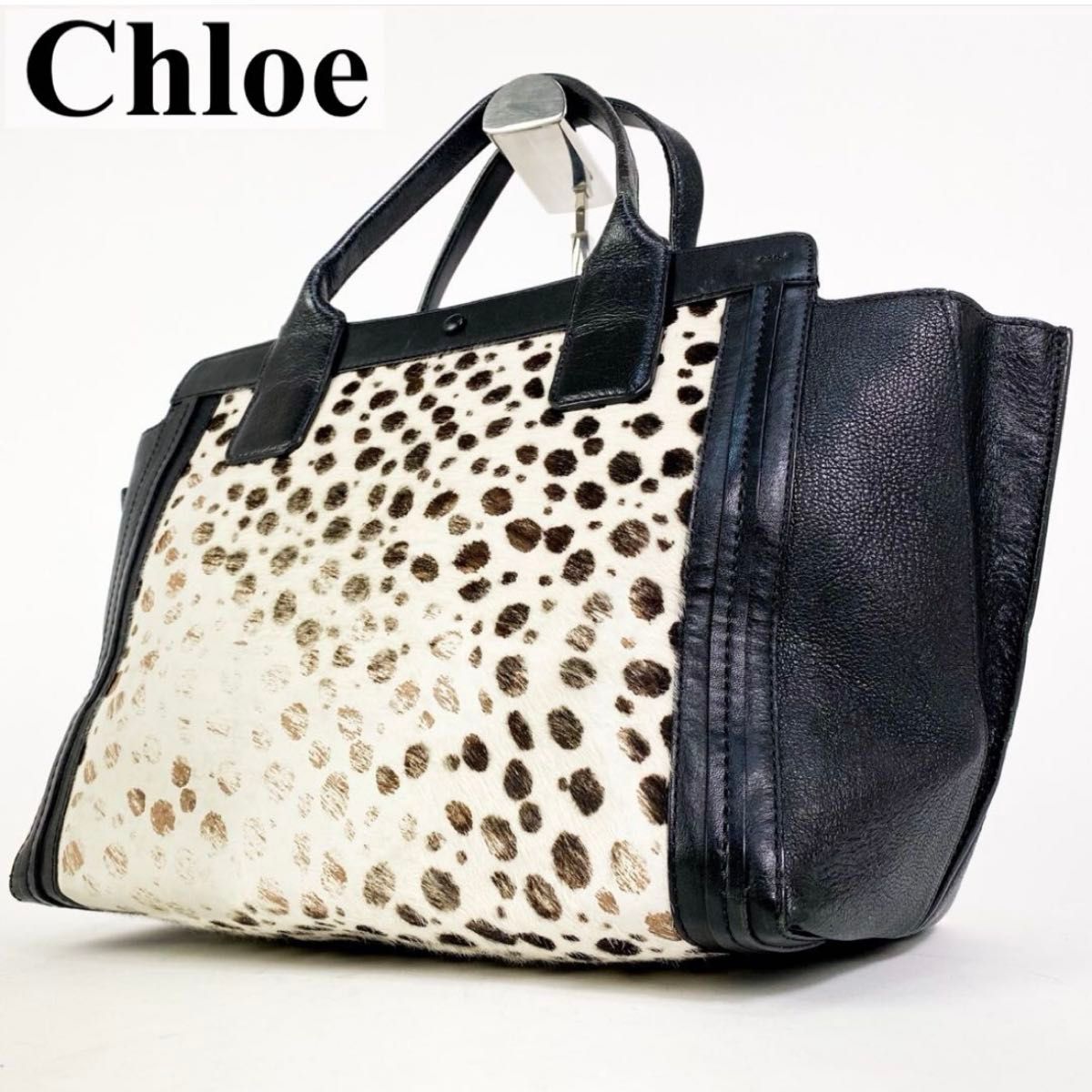 Chloe クロエ アリソン トートバッグ レオパード柄 レザー Chloe クロエ アリソン トートバッグ レオパード柄 レザー
