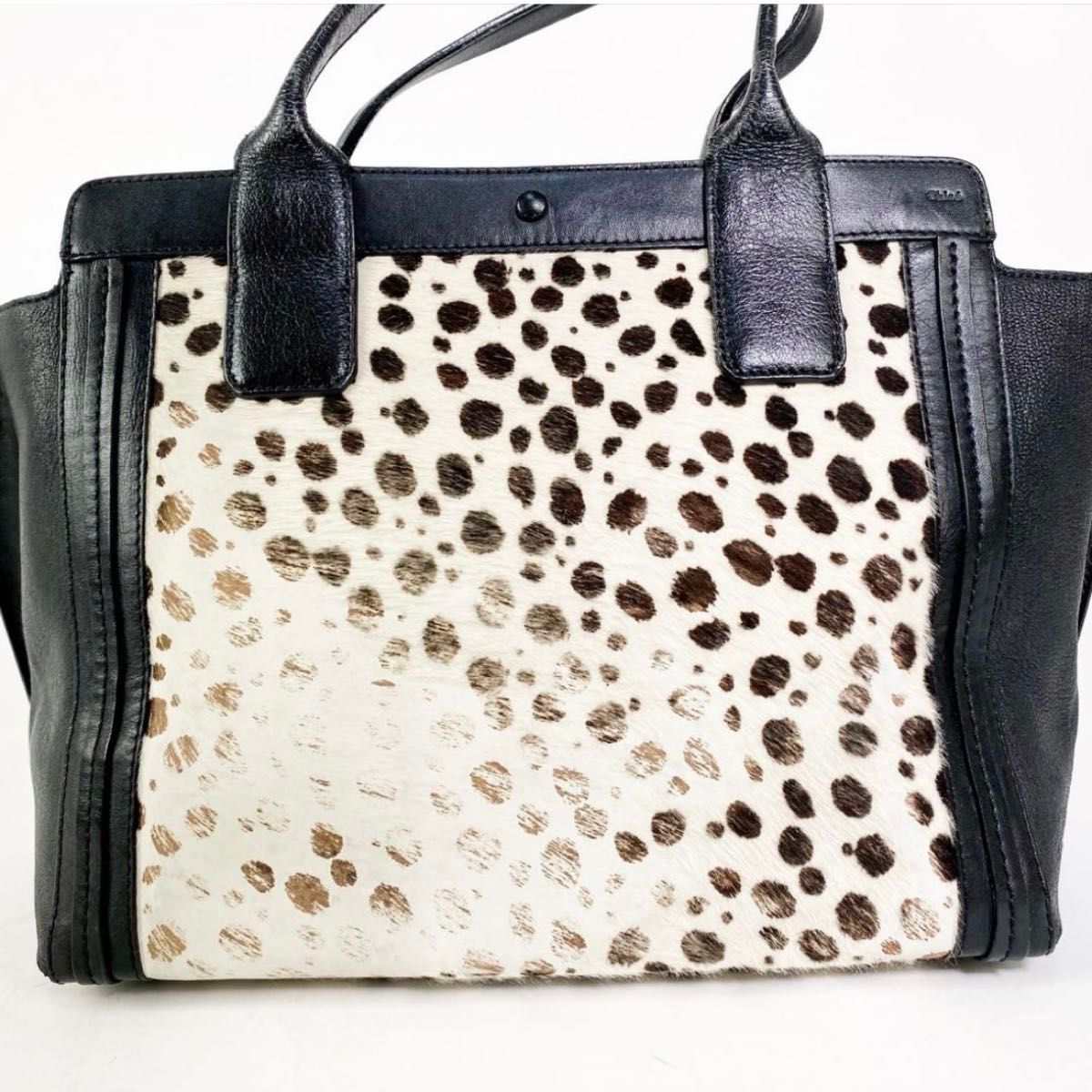 Chloe クロエ アリソン トートバッグ レオパード柄 レザー Chloe クロエ アリソン トートバッグ レオパード柄 レザー
