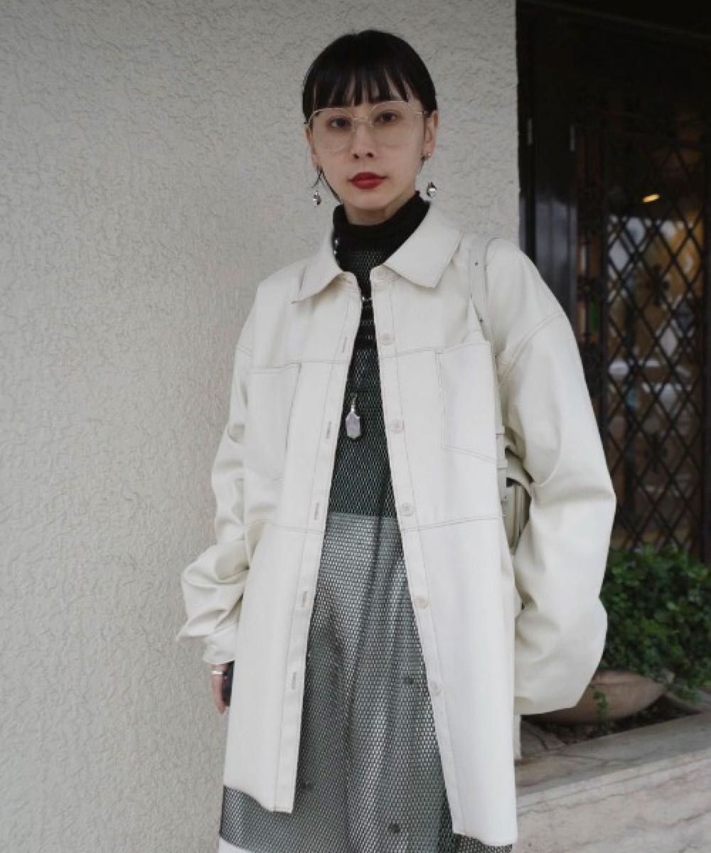 AMERI vintage REVERSIBLE FAKE LEATHER JACKET 新品未使用 AMERI vintage REVERSIBLE FAKE LEATHER JACKET 新品未使用