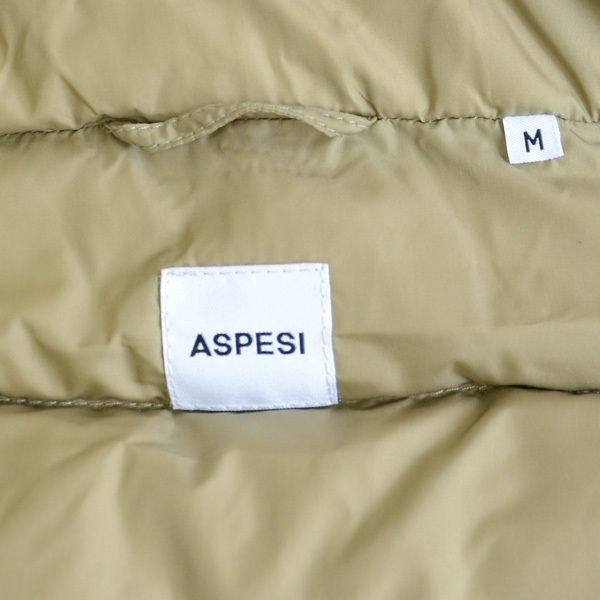 美used ASPESI ダウンベスト AGILE ベージュ size M_画像5