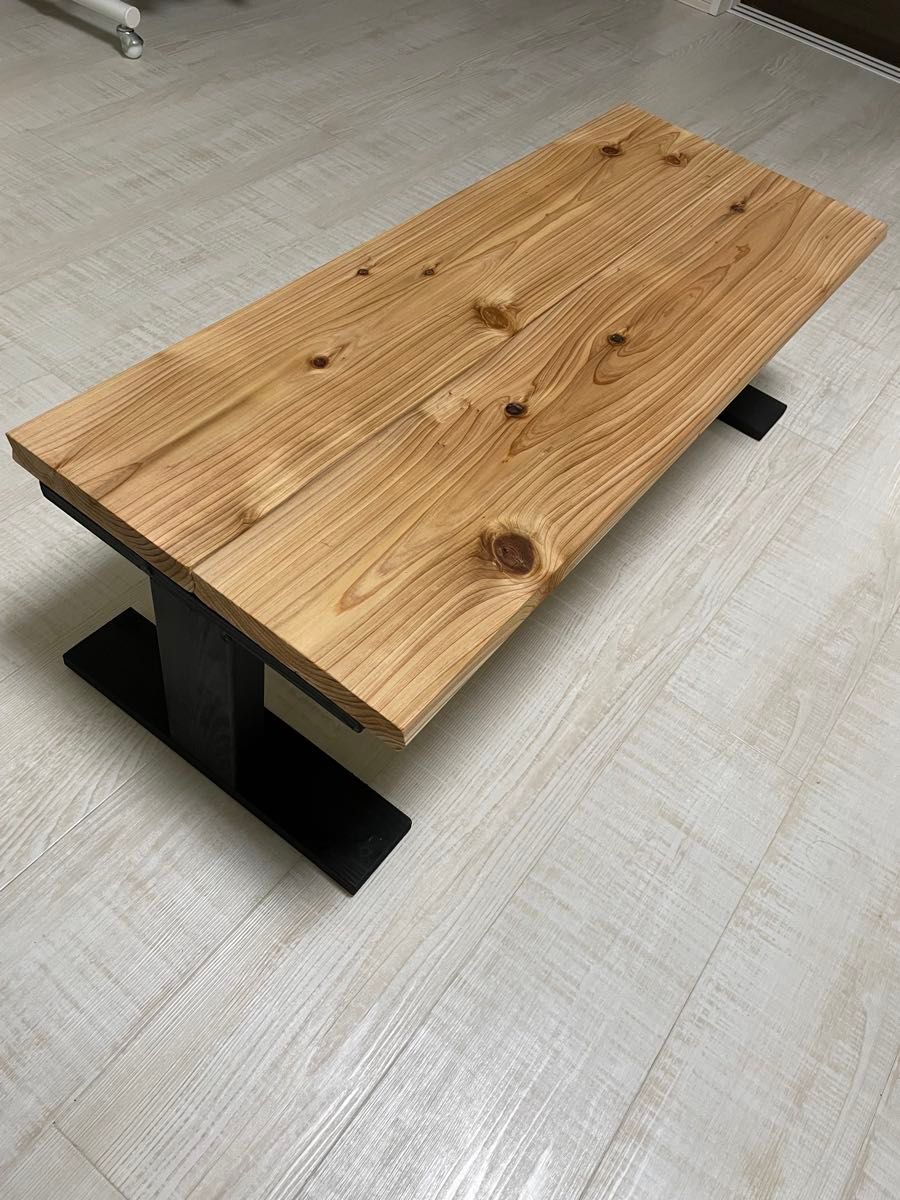 ローテーブル 杉板 杉無垢材 - 座卓、ローテーブル ローテーブル 杉板 杉無垢材 - 座卓、ローテーブル