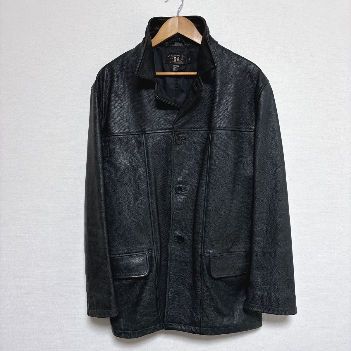 90s RRL ダブルアールエル 三ツ星タグ カーコート 牛皮 ファラオ 90s RRL ダブルアールエル 三ツ星タグ カーコート 牛皮 ファラオ