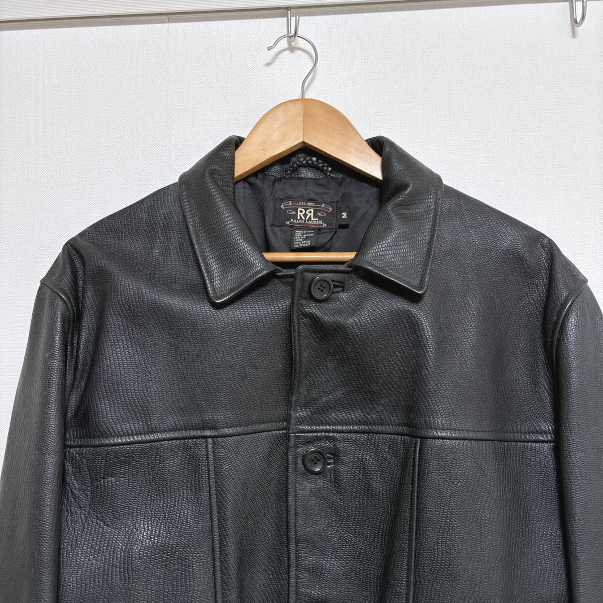 90s RRL ダブルアールエル 三ツ星タグ カーコート 牛皮 ファラオ 90s RRL ダブルアールエル 三ツ星タグ カーコート 牛皮 ファラオ