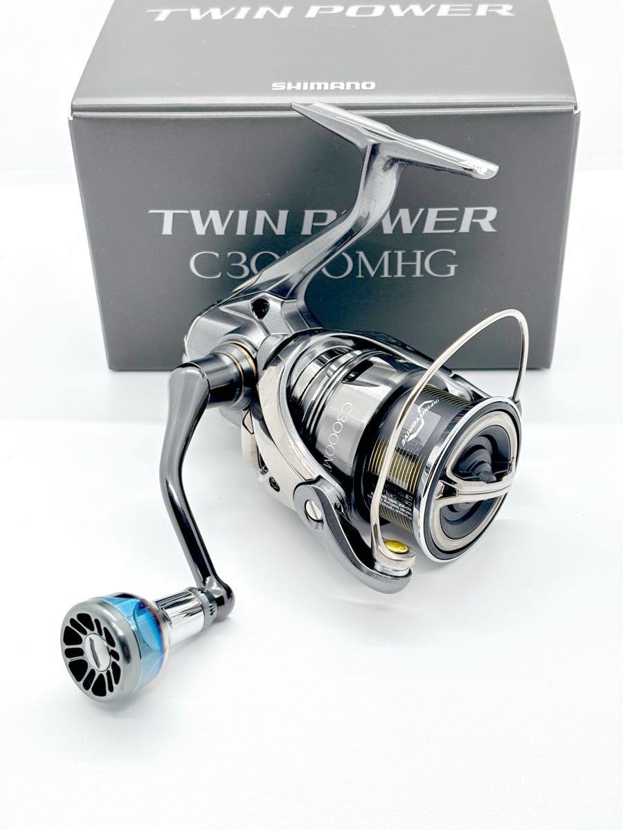 シマノ24 ツインパワーC3000MHG ハンドルノブ改 未使用 エギング シマノ24 ツインパワーC3000MHG ハンドルノブ改 未使用 エギング