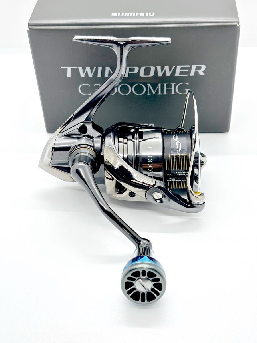 シマノ24 ツインパワーC3000MHG ハンドルノブ改 未使用 エギング シマノ24 ツインパワーC3000MHG ハンドルノブ改 未使用 エギング