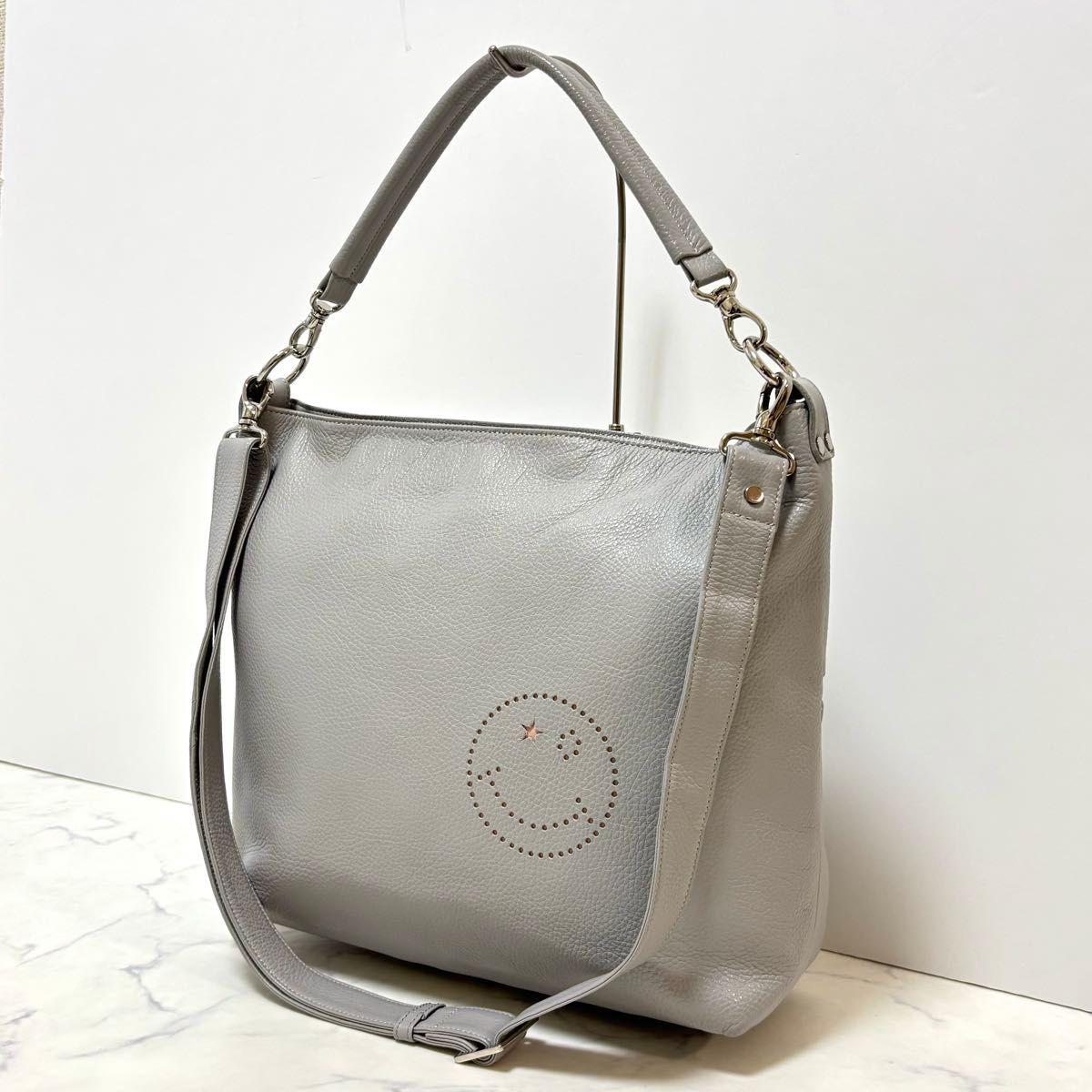 【美品】 サロンドアルファード ショルダーバッグ トートバッグ 2way レザー