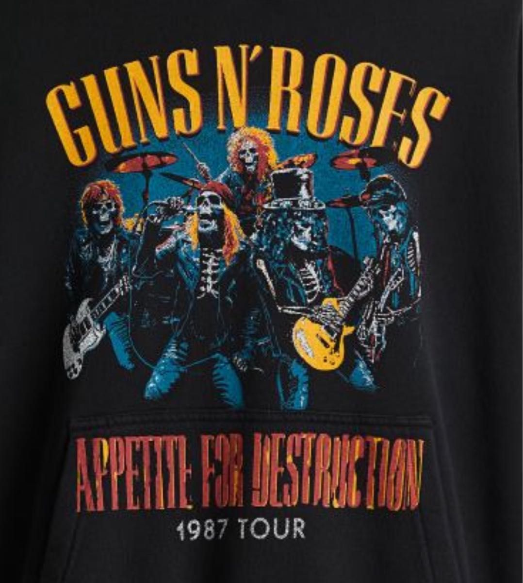 新品 H&M × GUNS AND ROSES バンド パーカー ガンズ L｜Yahoo