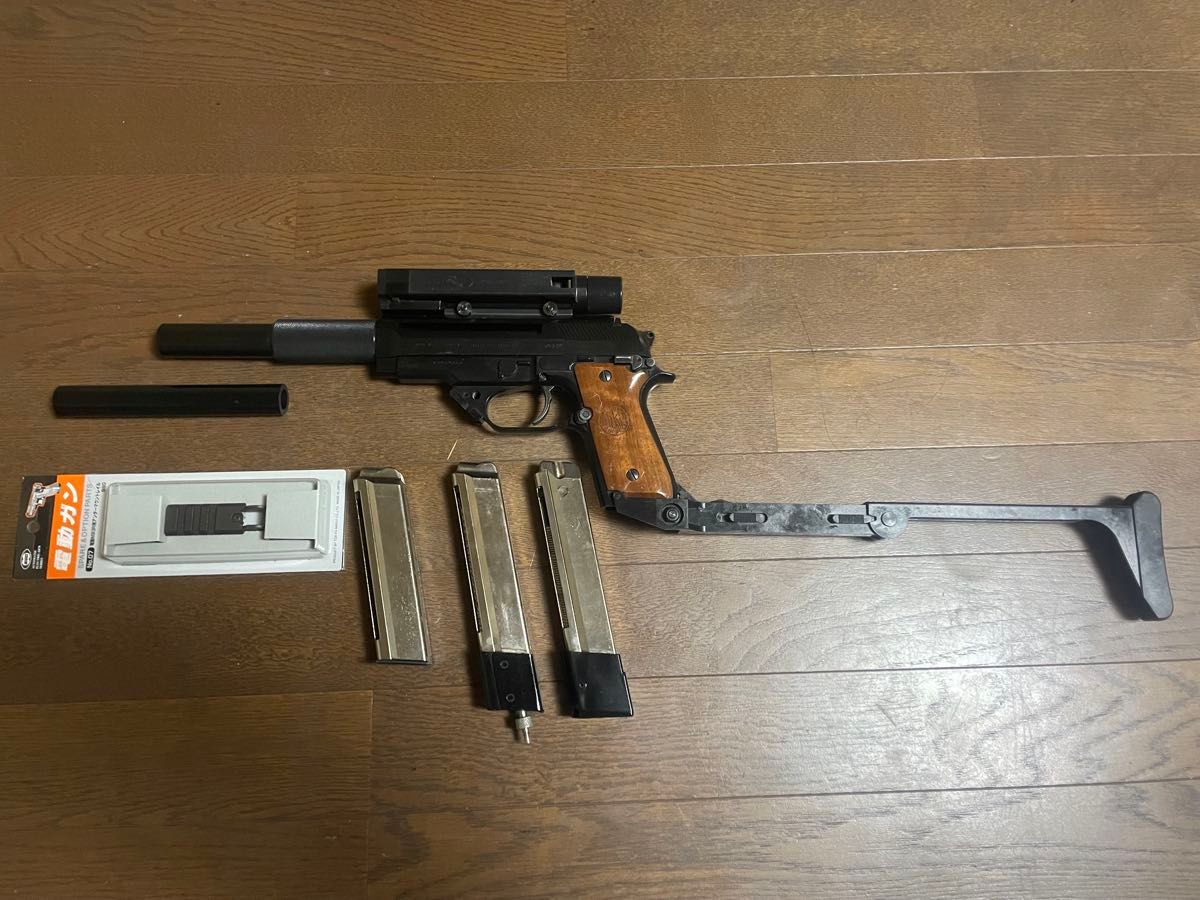 MGC M93R ウッドグリップ 折りたたみストック ロングバレル MGC M93R ウッドグリップ 折りたたみストック ロングバレル
