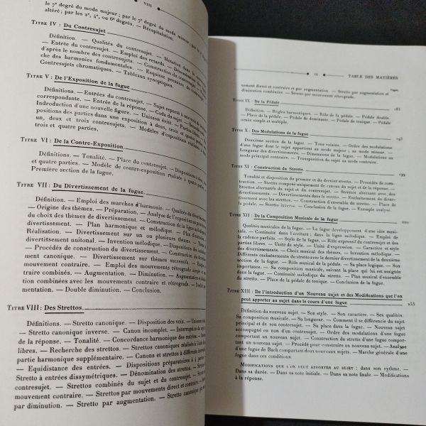 音楽書　アンドレ・ジェダルジュ　フーガの教程　Trait de la Fugue 　フランス語　 棚A13