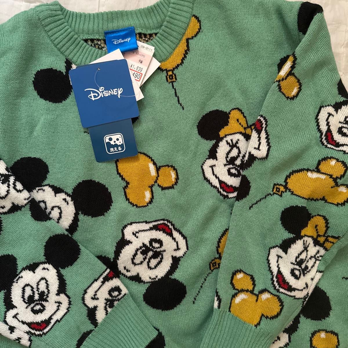 新品 しまむら ディズニー ミッキー ミニー レトミ 総柄 ニット 新品 しまむら ディズニー ミッキー ミニー レトミ 総柄 ニット