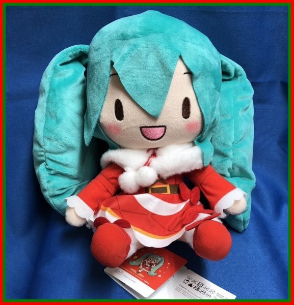 G30】初音ミクシリーズ ふわぷち Lぬいぐるみ “初音ミク” クリスマス2024【未使用タグ付き