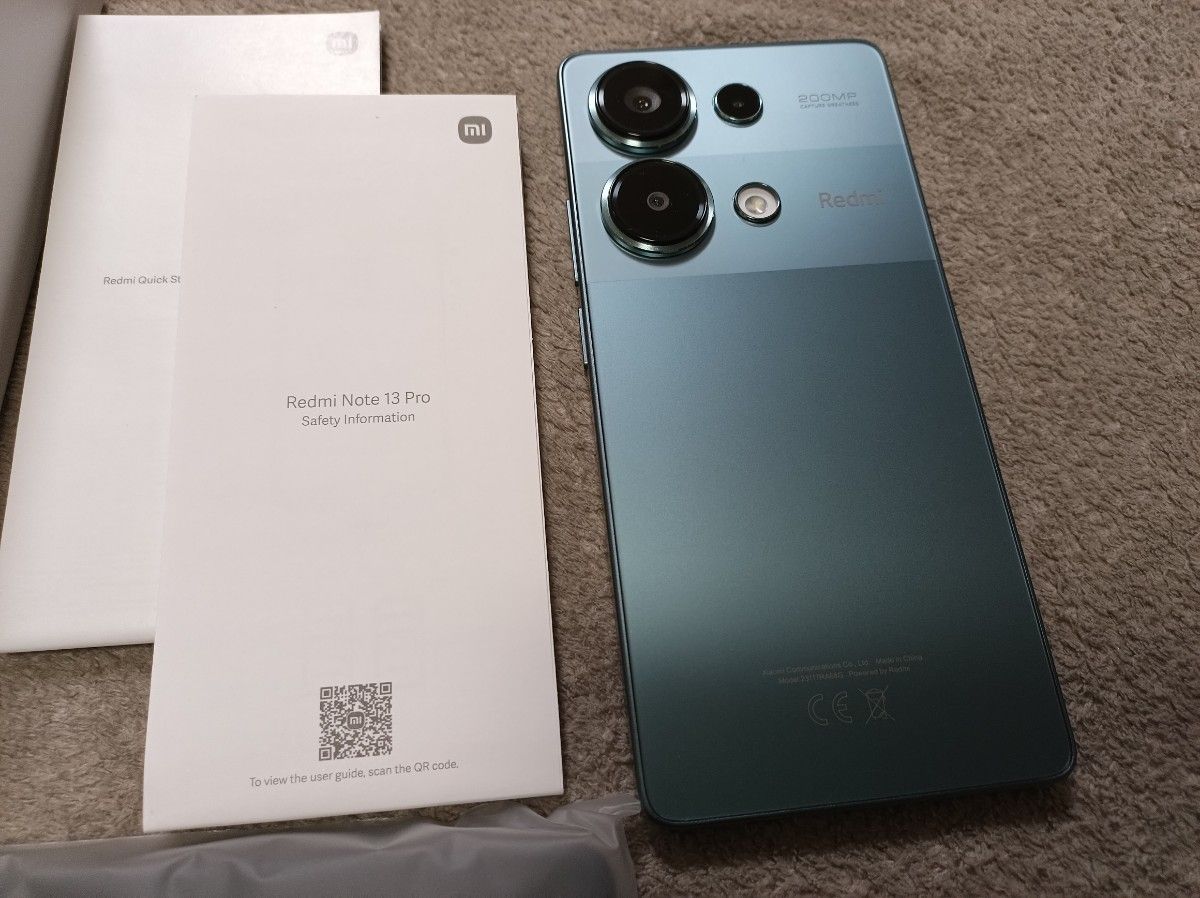 Redmi Note13Pro 8GB/256GB グローバル版 極美品 おまけケース5 Redmi Note13Pro 8GB/256GB グローバル版 極美品 おまけケース5