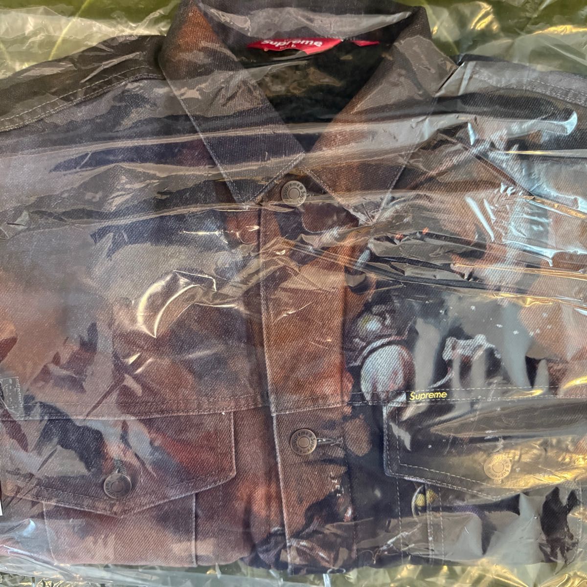 Supreme Frazetta Faux Shearling Lined Trucker Jacket|Yahoo Supreme Frazetta Faux Shearling Lined Trucker Jacket|Yahoo