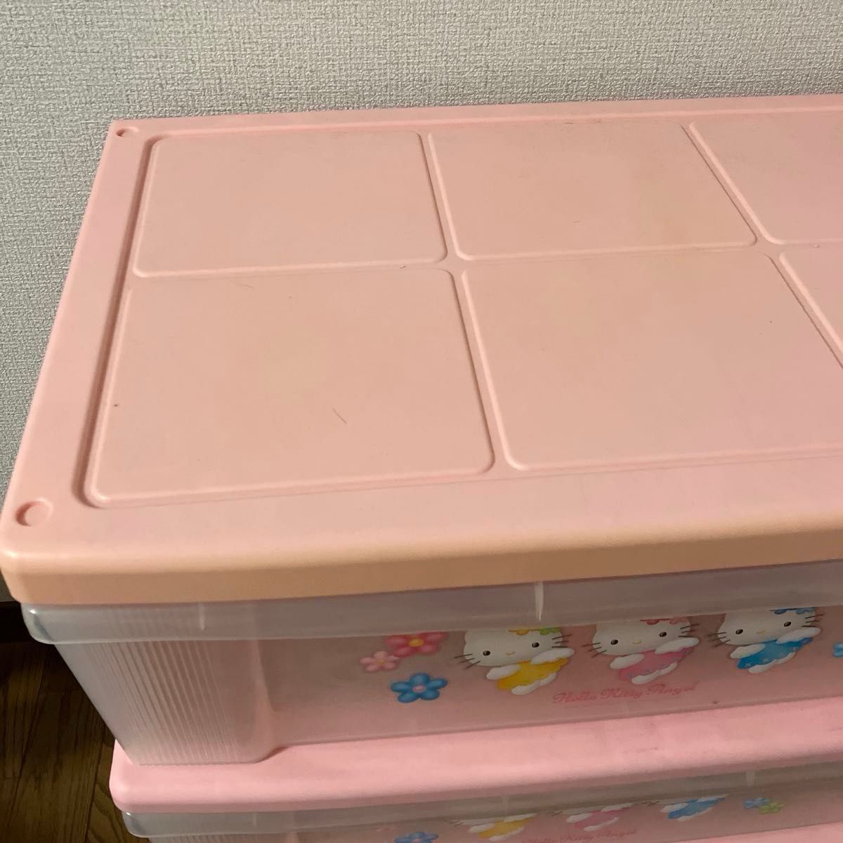 ハローキティ 3段チェスト 収納ケース レア レトロ サンリオ ハローキティ 3段チェスト 収納ケース レア レトロ サンリオ