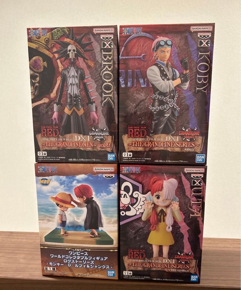 ONE PIECE ワンピース RED ブルック コビー ウタ ワールドコレクタブルフィギュア ワーコレ シャンクス ルフィ