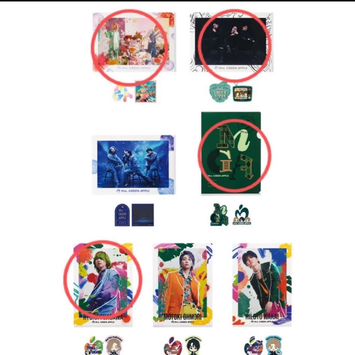 ミセスグリーンアップル 一番くじ クリアファイル ステッカー 4 ミセスグリーンアップル 一番くじ クリアファイル ステッカー 4