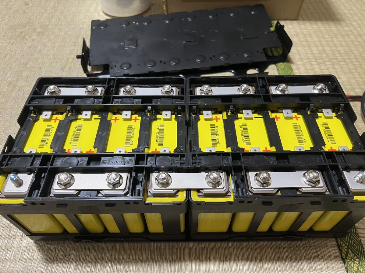 LEV50 16kw 蓄電池 大容量 リチウムイオンバッテリー ポータブル電源 バックアップ電源 4.03V 良品 8セル BMS基盤付き