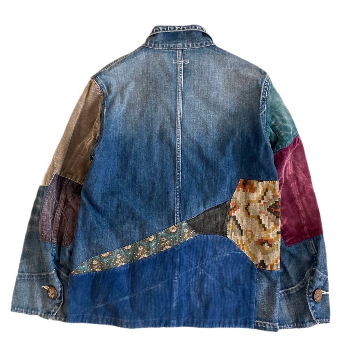 KAPITAL KOUNTRY ヴィンテージ加工 サイケ パッチワーク デニム KAPITAL KOUNTRY ヴィンテージ加工 サイケ パッチワーク デニム
