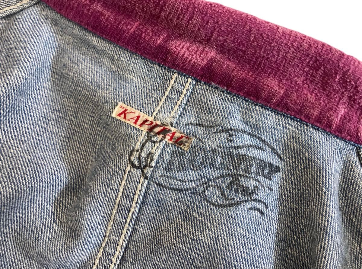KAPITAL KOUNTRY ヴィンテージ加工 サイケ パッチワーク デニム KAPITAL KOUNTRY ヴィンテージ加工 サイケ パッチワーク デニム