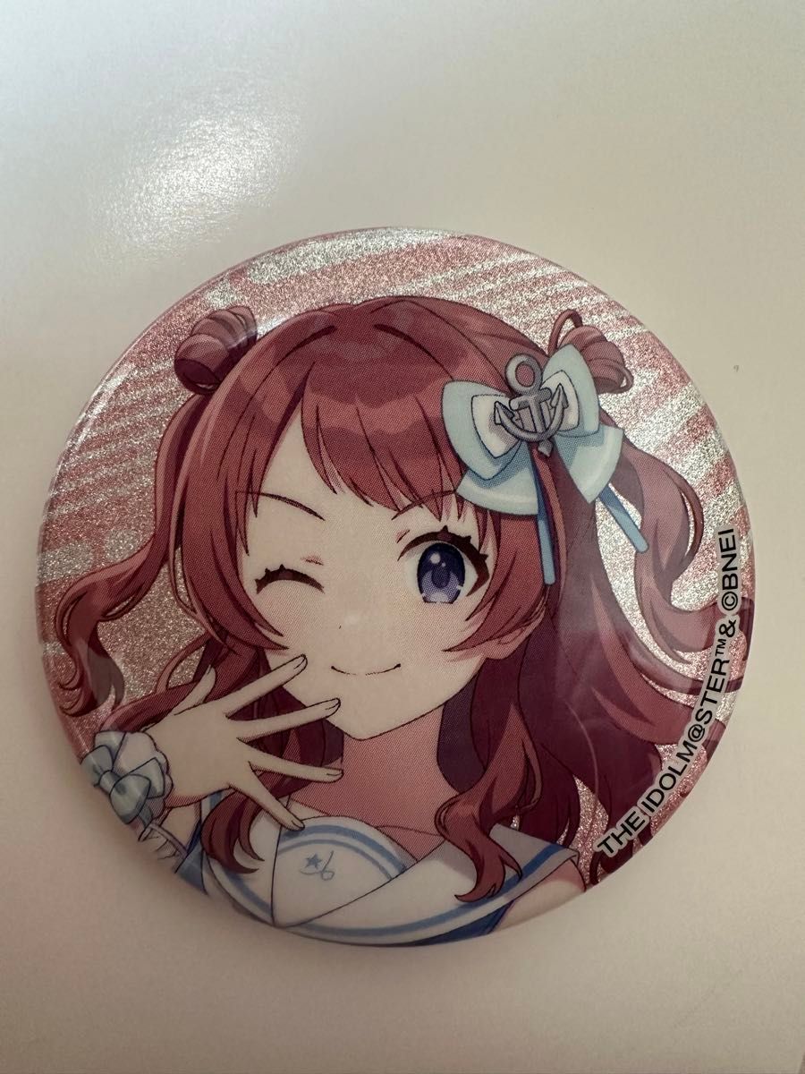 定番の冬ギフト ローソン 学園アイドルマスター 学マス 花海咲季 グリッター缶 ピンズ・ピンバッジ・缶バッジ