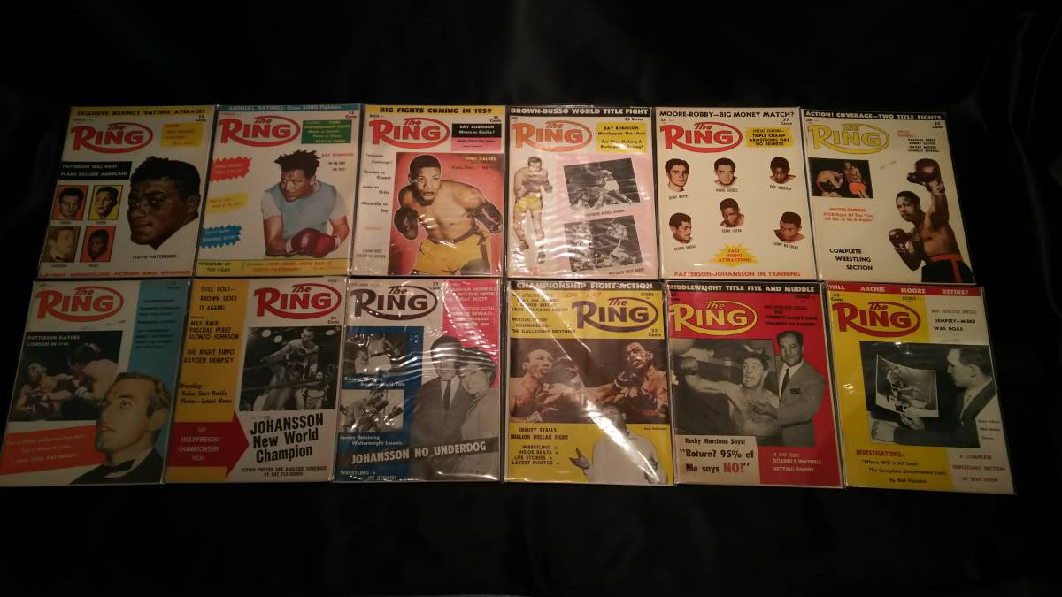 即日発送 ☆ボクシング☆リング誌☆The RING☆リングマガジン☆1959年12冊 ボクシング