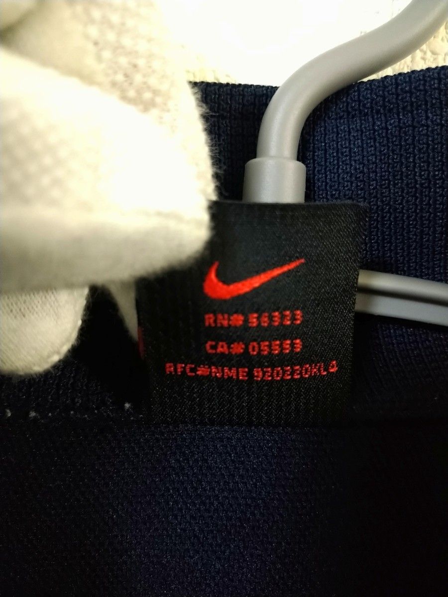 黒タグ 日本製 90sナイキ NIKE トラックジャケット ネイビー系色 黒タグ 日本製 90sナイキ NIKE トラックジャケット ネイビー系色