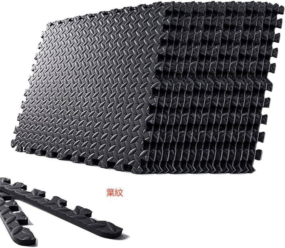 人気満点 2本角用付き 60cm×60cm×1.2cm 厚さ約1.2cm EVA 防音衝撃吸収マット パズルマット 高硬度 トレーニング器具用マット12枚 抗菌 床保護 マット