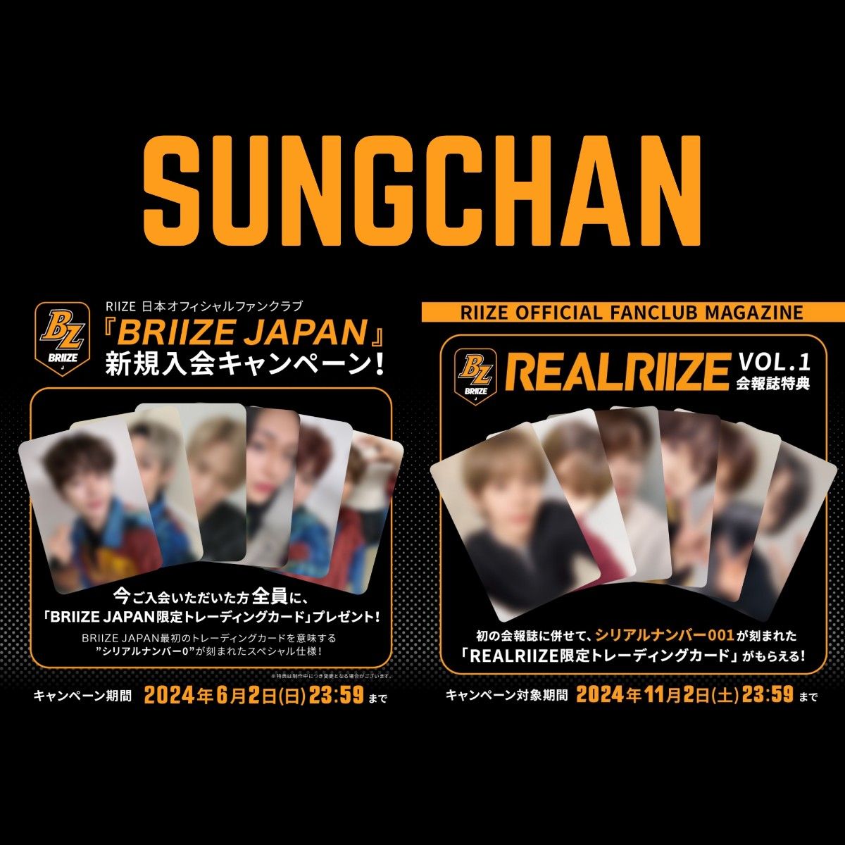 RIIZE FC 会報 特典 トレカ ソンチャン 000 001 2枚セット RIIZE FC 会報 特典 トレカ ソンチャン 000 001 2枚セット