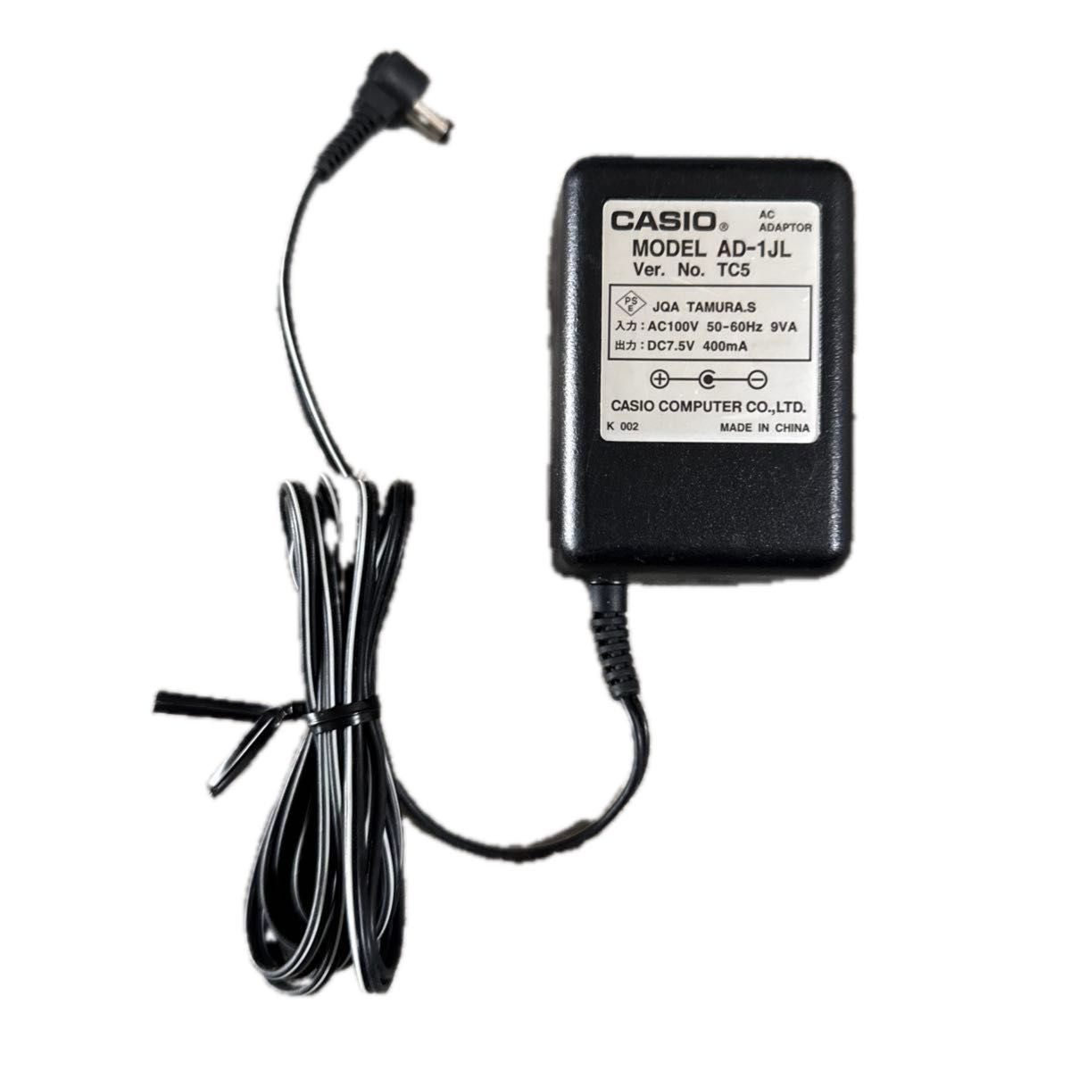 カシオMODEL AD-1出力 DC7 5V 400mA CASIO ACアダプター|Yahoo カシオMODEL AD-1出力 DC7 5V 400mA CASIO ACアダプター|Yahoo