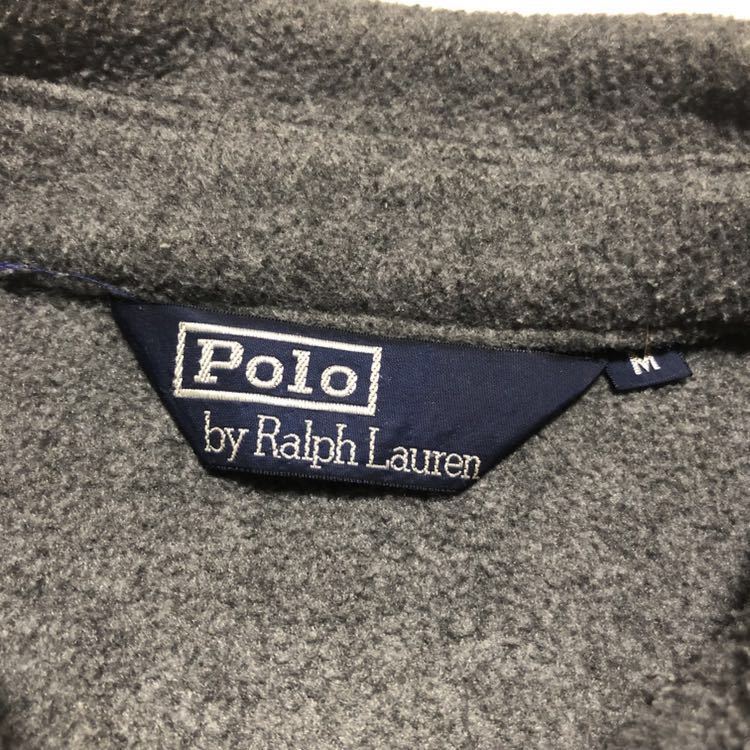 Ralph Lauren ラルフローレン フリース スイングトップ ジャケット M グレー_画像6