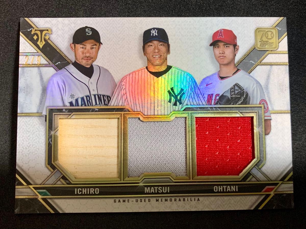 大谷翔平・イチロー・松井秀喜 topps パッチカード 9枚限定 大谷翔平・イチロー・松井秀喜 topps パッチカード 9枚限定