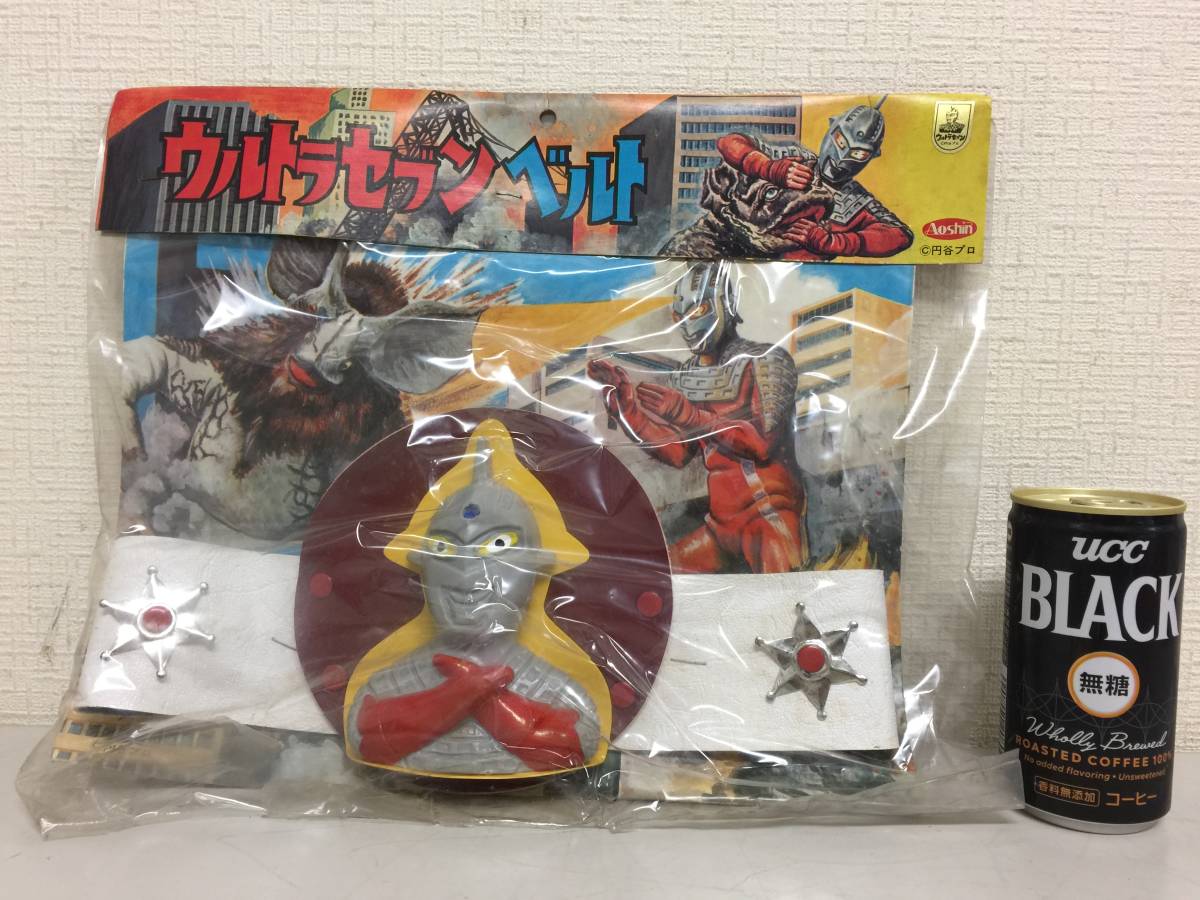 昭和レトロ　ウルトラセブン ベルト　ワインレッド　未開封　AOSHIN　円谷プロ　当時物　激レア　デッドストック　　　111　　　F2.1_画像1