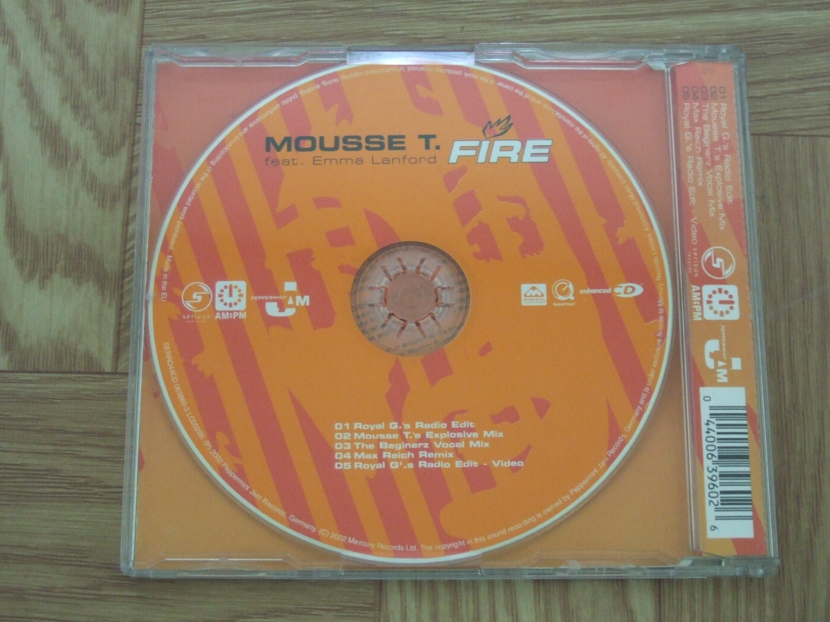 【CD】MOUSSE T. feat.Emma Lanford / FIRE シングルCD