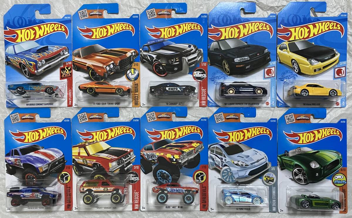 ②Hotwheels Basic 日本車　外国車など10台セット　ホットウィール　ベーシック　未開封