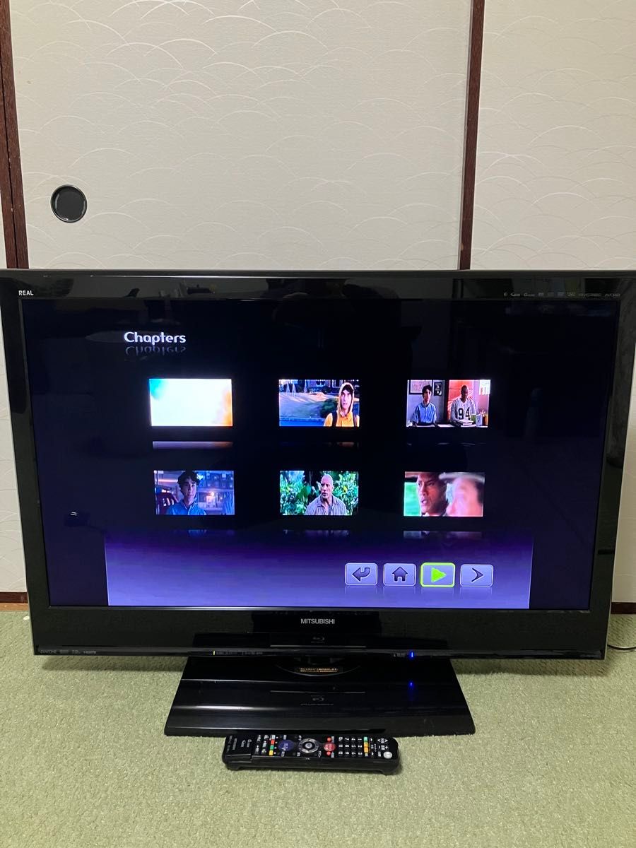 送料込 美品 40型 BD/HDD内蔵 LED液晶テレビ 三菱 REAL LCD 送料込 美品 40型 BD/HDD内蔵 LED液晶テレビ 三菱 REAL LCD