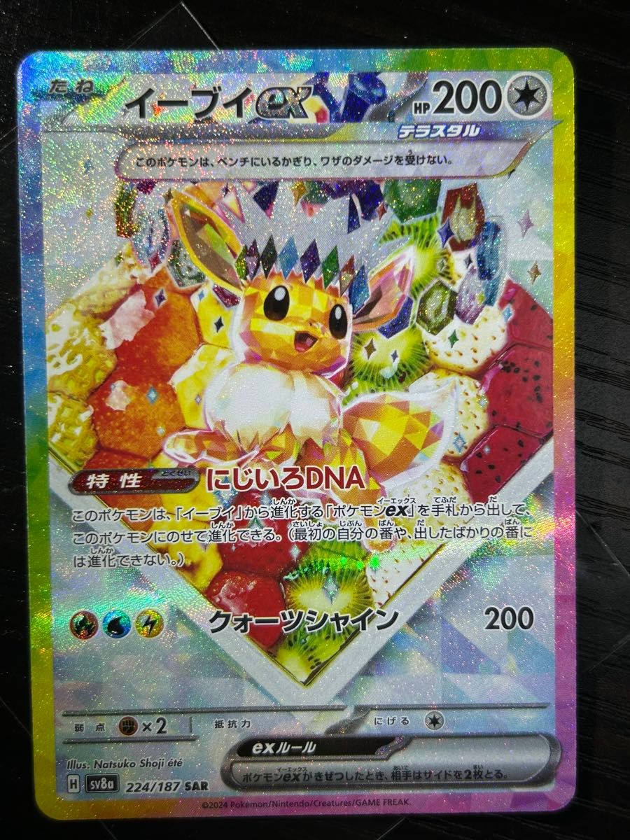 ポケモンカード テラスタルフェスex イーブイex SAR 絵違い ポケモンカード テラスタルフェスex イーブイex SAR 絵違い