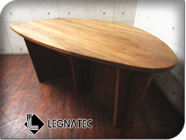 ■美品■LEGNATEC/レグナテック■高級■Selce/セルチェ■オイル仕上げ■北欧スタイル■ウォールナット■ダイニングテーブル■25万/smm9539k