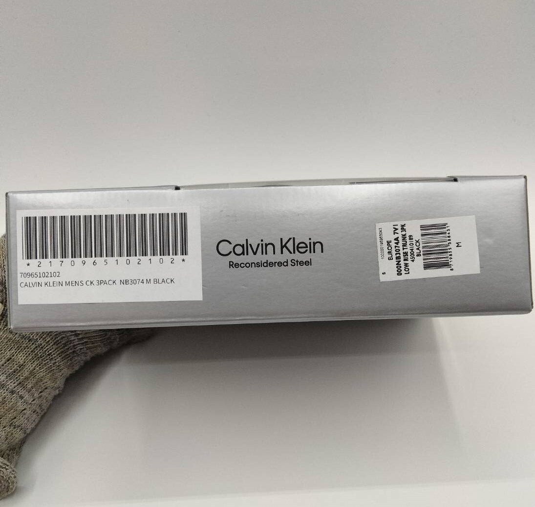 【Lサイズ】Calvin Klein(カルバンクライン) ローライズボクサーパンツ ブラック 3枚セット メンズボクサーパンツ 男性下着 NB3074