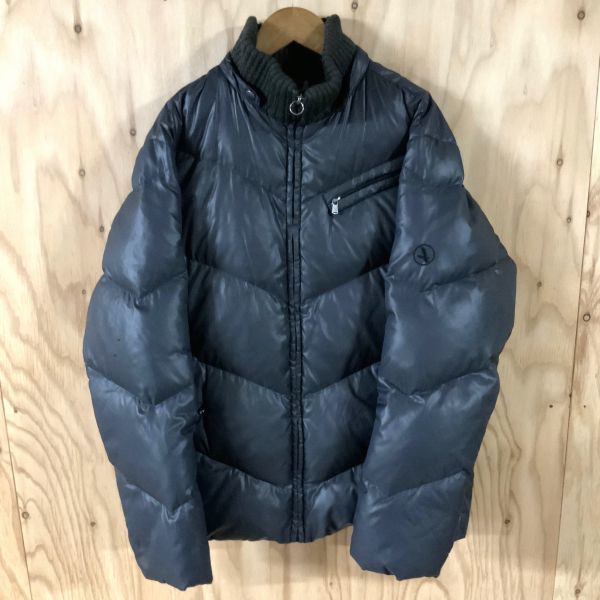 AIGEL Aigle protection against cold down jacket men's M size g radar un90% feather 10% outdoor camp mountain climbing hood less 