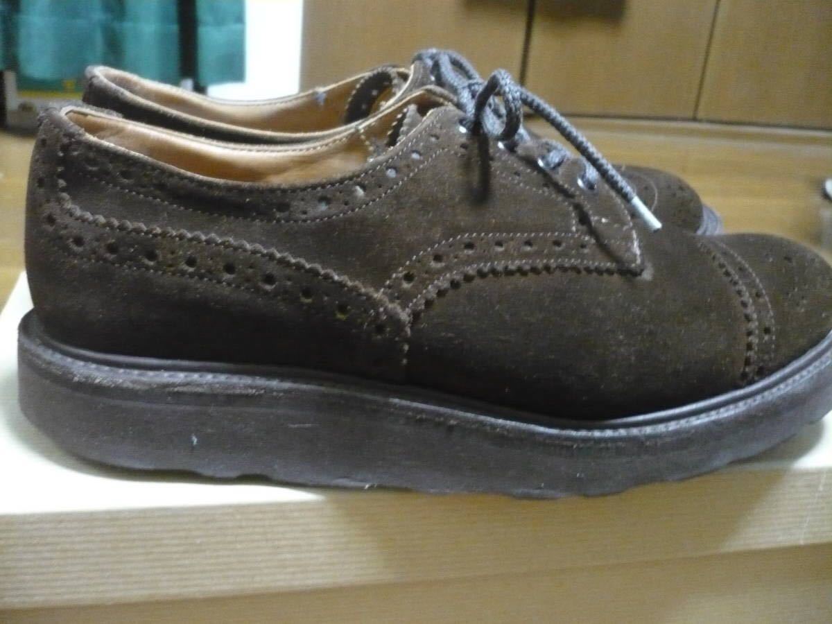 NEPENTHES TRICKER'S Asymmetric Gibson Suede - w/ Morflex Sole UK7.0 BROWN_画像2