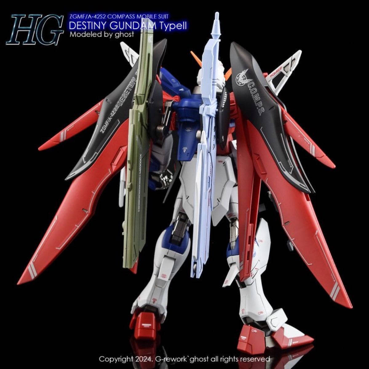 HG デスティニーガンダムSpecII用水転写式デカール 他社製 HG デスティニーガンダムSpecII用水転写式デカール 他社製