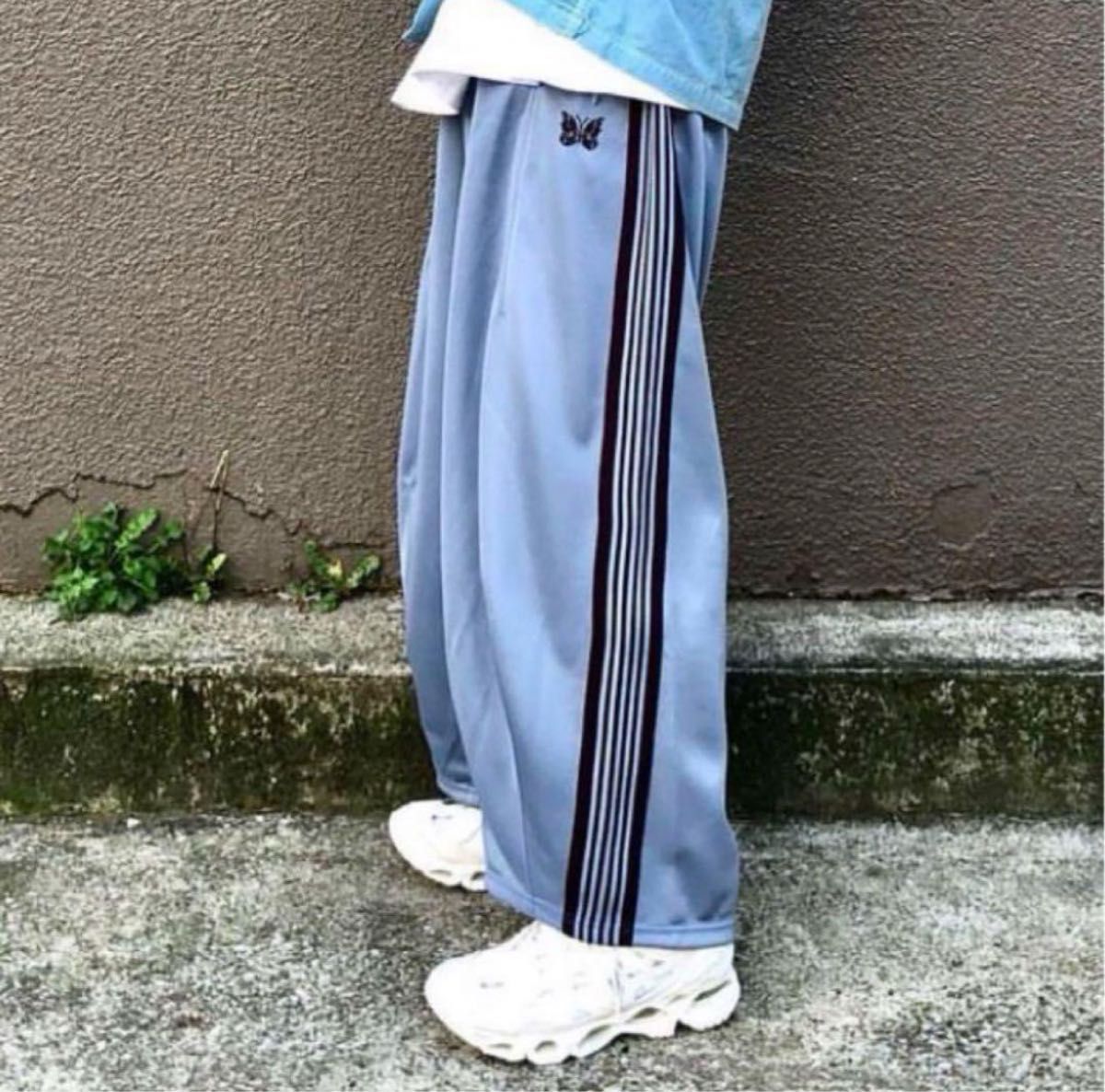 needles 22ss H D ヒザデル トラックパンツ サックスブルー M needles 22ss H D ヒザデル トラックパンツ サックスブルー M