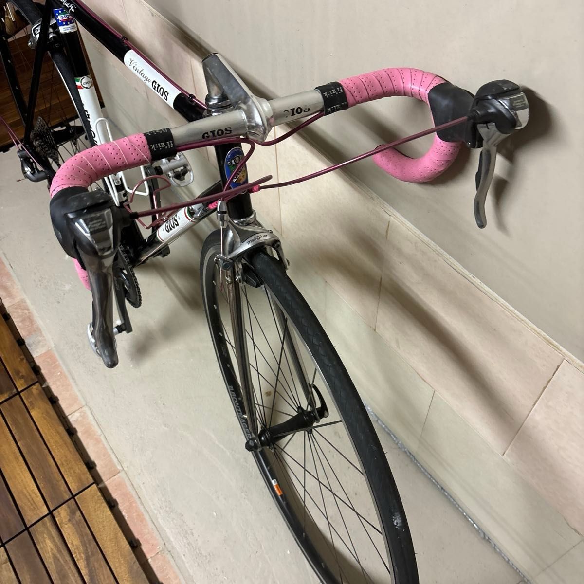 GIOS vintage 52 限定ブラック tiagra sti仕様 おまけ多数 GIOS vintage 52 限定ブラック tiagra sti仕様 おまけ多数