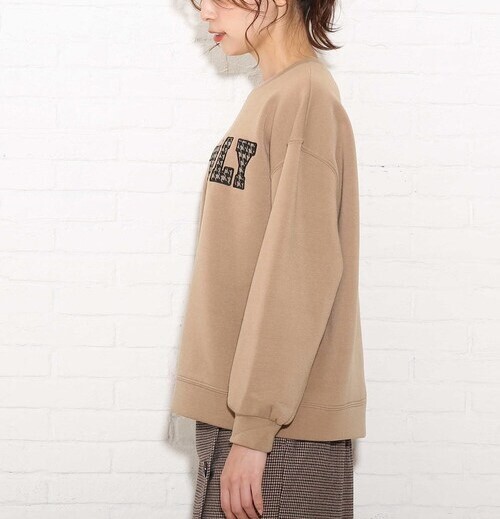 新品 SHOO・LA・RUE/Cutie Blonde アソート柄ロゴスウェット ブラック(019) 03(L) 定価2198円_画像8
