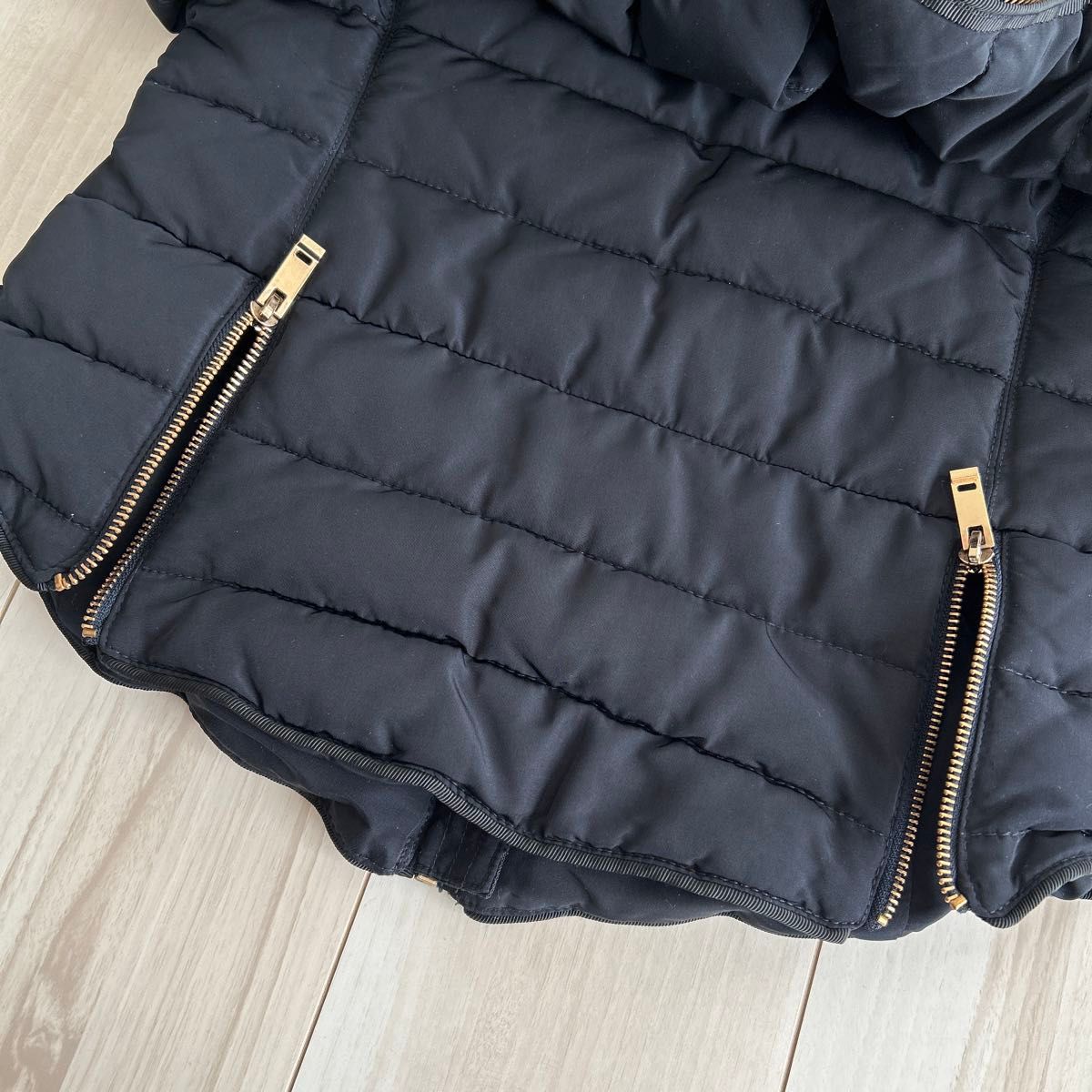 ZARA BASIC 黒 ダウンジャケット ネイビー ダウンコート ZARA BASIC 黒 ダウンジャケット ネイビー ダウンコート