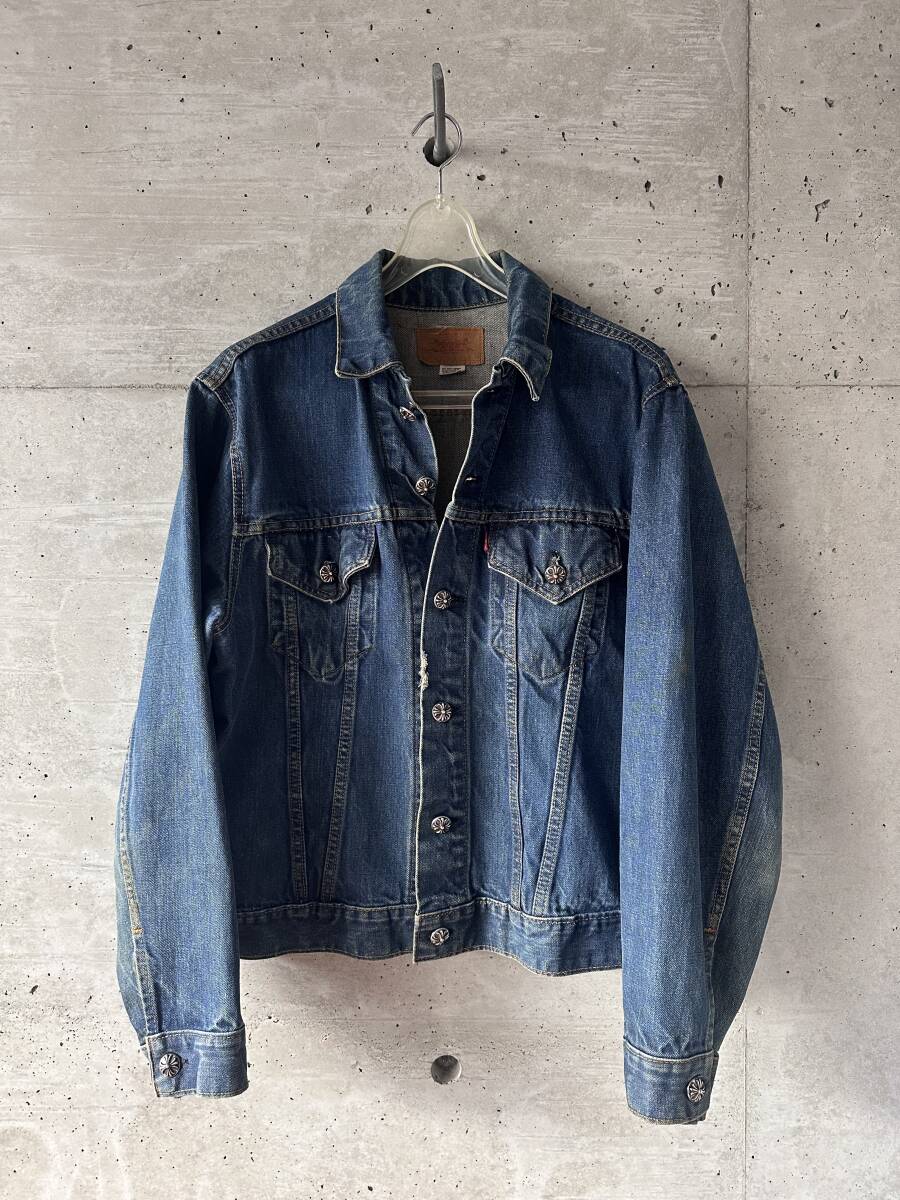 希少 クロムハーツ LEVI'S クロスパッチ デニムジャケット 希少 クロムハーツ LEVI'S クロスパッチ デニムジャケット