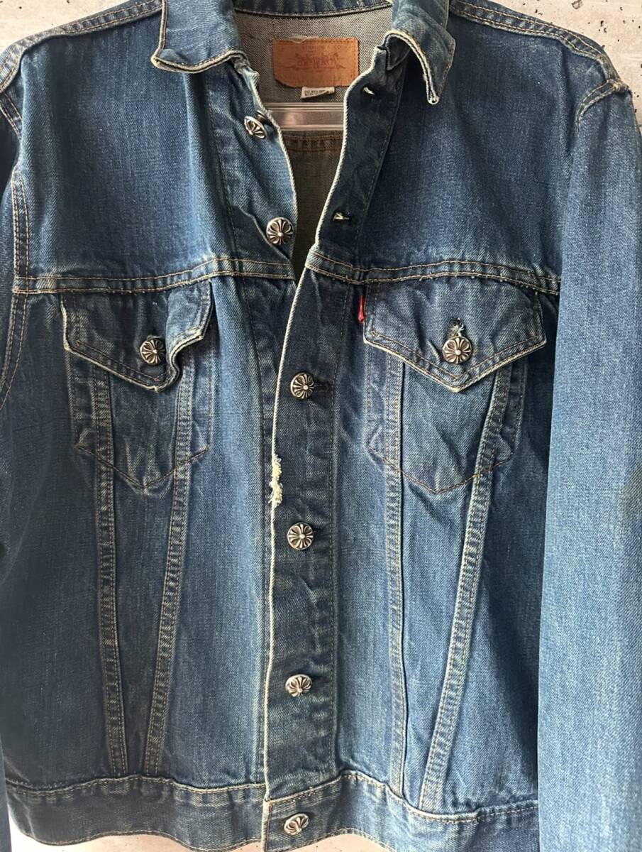 希少 クロムハーツ LEVI'S クロスパッチ デニムジャケット 希少 クロムハーツ LEVI'S クロスパッチ デニムジャケット