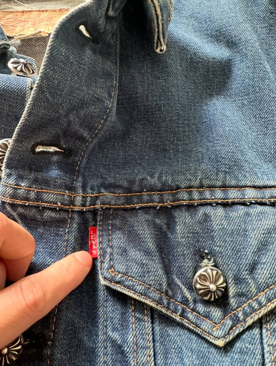 希少 クロムハーツ LEVI'S クロスパッチ デニムジャケット 希少 クロムハーツ LEVI'S クロスパッチ デニムジャケット