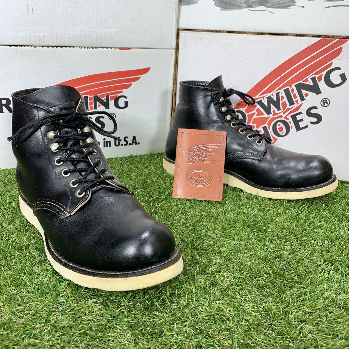 安心品質076】箱付8165レッドウイング廃盤ブーツ26-27送料無料RED WING